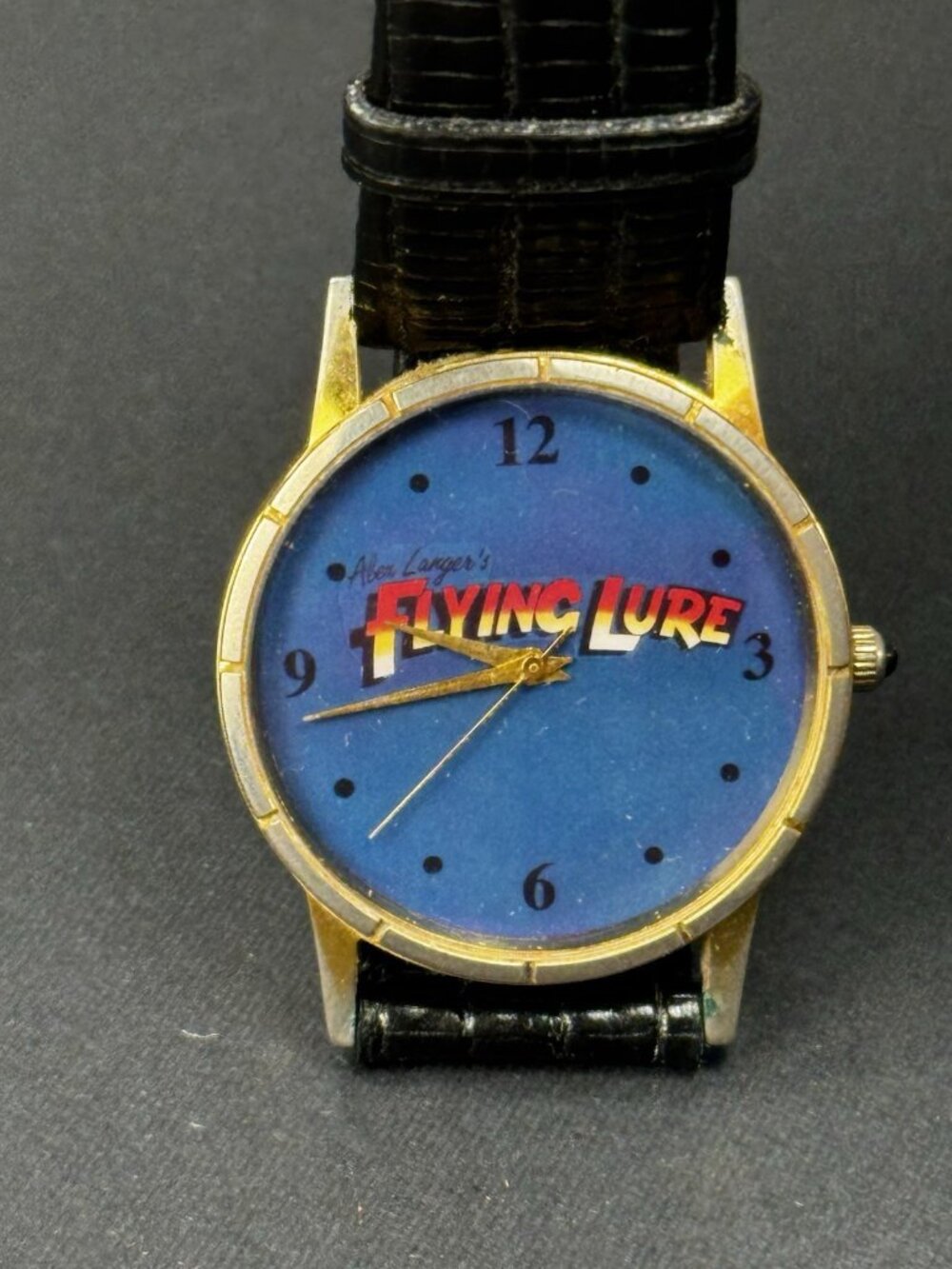 Alex Langer Flying Lure Fishing Promo Advertising Watch Miyota Japan